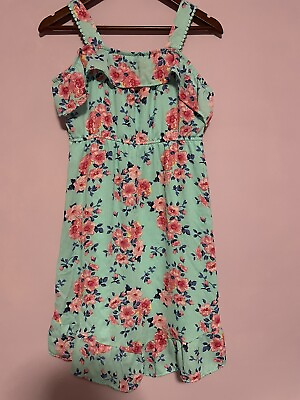 #ad #ad Girls Wonder Nation Dress Size Xl 14 16 Sun Dresses Floral B26 $10.00