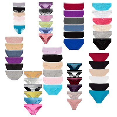 Nabtos Cotton Breathable Bikini Women Underwear Hipster Panties Assorted Pack 6 $14.39
