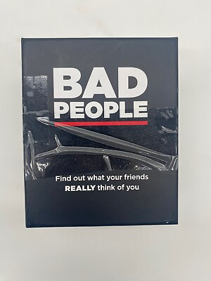 #ad Ages 17 sealed Dyce BAD PEOPLE *Adult* Card Party Games PRE OWNED $13.40