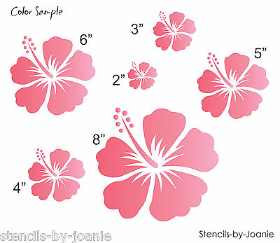 #ad Joanie Stencil Hibiscus Tropical Flower Floral Crafts Aloha Beach DIY Art Signs $19.95