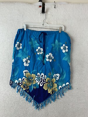 Noveno Mandamiento XL Short Skirt Women Bohemian Gypsy Hippie Boho Blue $15.00