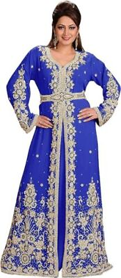 #ad Dubai Moroccan Abaya Kaftan Luxury Modern Islamic Farasha Long For Women Dresses $65.99