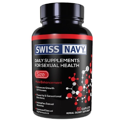 Swiss Navy Size 60Ct Adult Male Enhancement Foreplay Sex Pills Supplements New $33.95