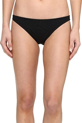 #ad Polo Ralph Lauren Sahara Engineered Crochet Taylor Bikini Bottom Black Size M $24.99