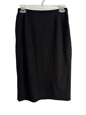 #ad Semantiks Women’s size 2 Black Lined Pencil Skirt below knee Career $19.00