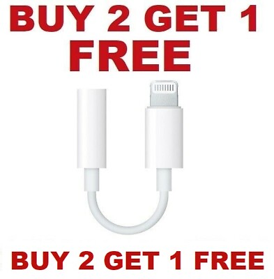 For Apple iPhone Headphone Adapter Jack 3.5mm Aux Cord Dongle $4.75