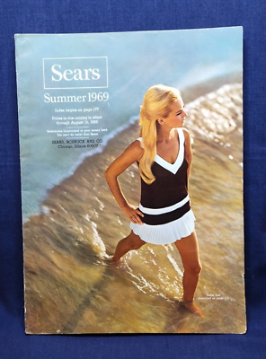#ad 1969 Sears Roebuck Summer Catalog 309 Page Department Store Catalog $19.99