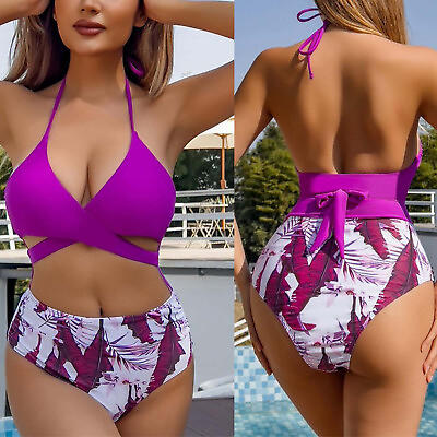 Bikini For Women With Swimsuits Shorts 2 Pieces Anti UV Fast Dry Summer Vacation $8.99