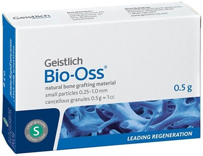 #ad Geistlich quot;Bio Ossquot; Small Granules 0.25 1mm Bone Grafting Material 0.5g 1cc $164.99