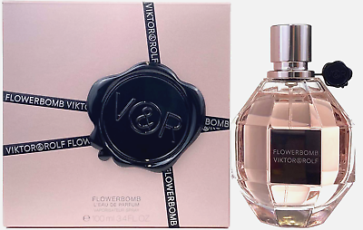 #ad Viktor Rolf Flowerbomb 3.4 oz L#x27;Eau De Parfum Spray New Factory Sealed in Box $43.20