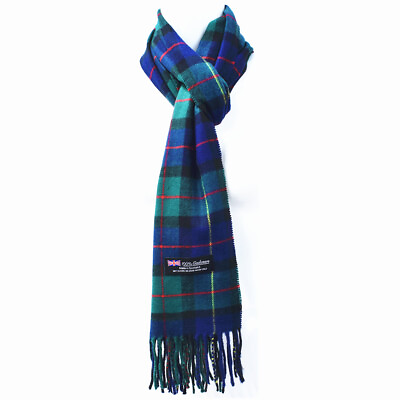 Winter Warm 100% Cashmere Plaid Scarf High Quality Scotland Made Wool Scarves $7.48