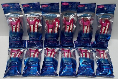 #ad #ad Lot of 12 Double Pack Noxema Ultra Sensitive Triple Blade Razors..............2A $21.95
