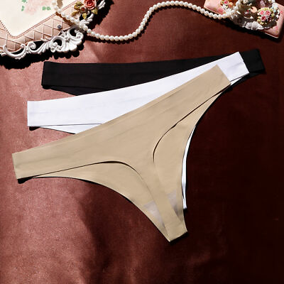 #ad 6pcs Women Sexy Seamless Underwear Panties Brief Bikini Knickers Thongs G string $18.58