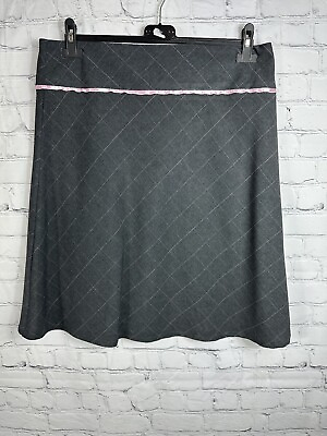 #ad New Look Grey Pink Skirt Women#x27;s Size 14 AZ09 GBP 14.49