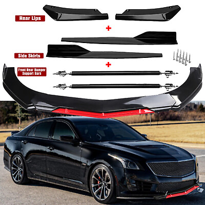 #ad #ad Front Rear Bumper Lip Spoiler Splitter Body Kit Side Skirt For Cadillac CTS ATS $109.99