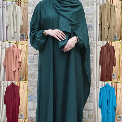 #ad Dubai Women Abaya Muslim Hijab Modet Maxi Dress Kaftan Islamic Kaftan Arab Robe $29.43