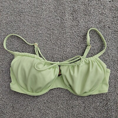 #ad Shade amp; Shore swimsuit bikini top 34D green $12.00