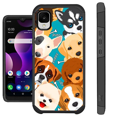 FUSION Case For TCL Ion Z 2022 Hybrid Phone Case Cover BIG CUTE DOGS $14.99