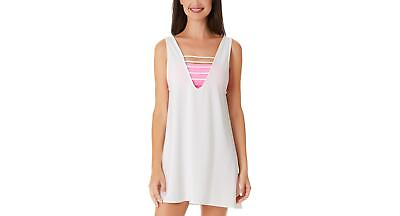 #ad California Waves Juniors#x27; Strappy Swim Cover Up Dress Women#x27;s Swimsuit Small S $16.81