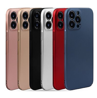 #ad For iPhone 11 12 13 14 15 Pro Max Mini Plus Thin Case Matte Hard Shockproof $2.95