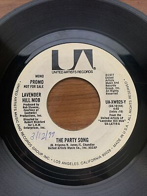 #ad Lavender Hill Mob ‎– The Party Song UA Promo 45 rpm EX PoP Dance Disco Rock $14.89