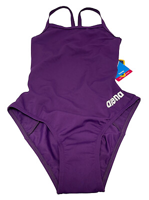 #ad ARENA Training Swimsuit One Piece Bathing Swim Suit NWT Size 28 Purple NEW TAGS $20.00