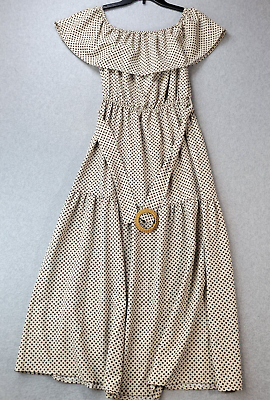 #ad Episode Los Angeles Maxi Dress Short Cap Sleeve Ruffles Womens Size Medium NWT $18.72