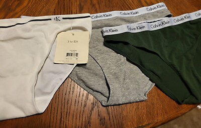 #ad Lot Of 3 Women#x27;s Vintage Calvin Klein Bikini Panties Medium $30.00