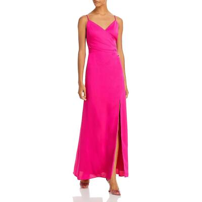 #ad Aqua Womens Tie Back Split Hem Long Maxi Dress Gown BHFO 3629 $23.99