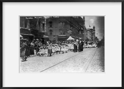 #ad Photo: Small girls in white dresses paradingRoswell Williams May PartyNYC1907 $16.99