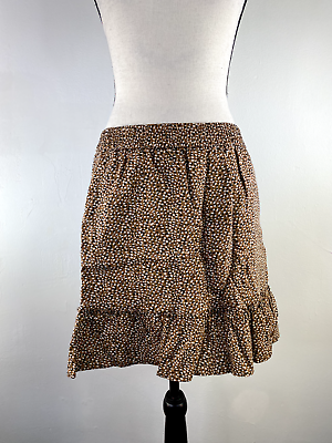 TAHARI Women#x27;s Dotted Ruffle Pocket Skirt SZ Small $13.79