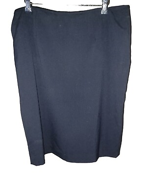 #ad Calvin Klein Pencil Skirt Business Officewear woman#x27;s size 14 Pleated zipper $17.99