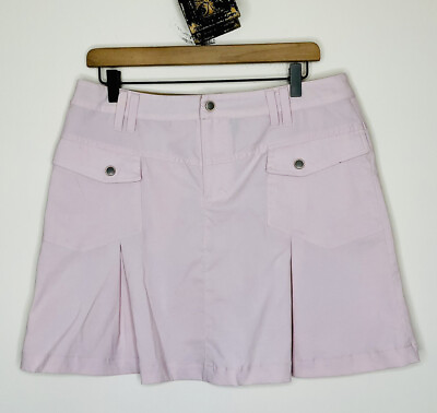 Athleta Pink Pleated Button Front Skirt with Pockets Size 10 $8.00
