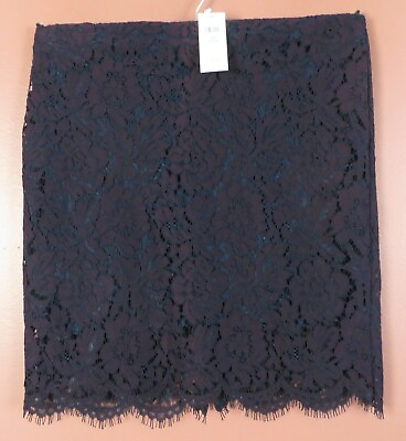 #ad SK17034 NWT BANANA REPUBLIC Women Nylon Cotton Lace Pencil Skirt Floral 10P $79 $19.18