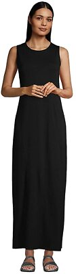 Lands#x27; End Women#x27;s Cotton Jersey Sleeveless Swim Cover up Maxi Dress $104.54