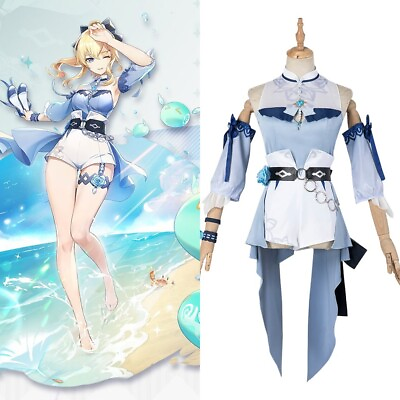 #ad Genshin Impact Sea Breeze Dandelion Jean Summer Skin Costume Cosplay Suit Ver1 $134.89