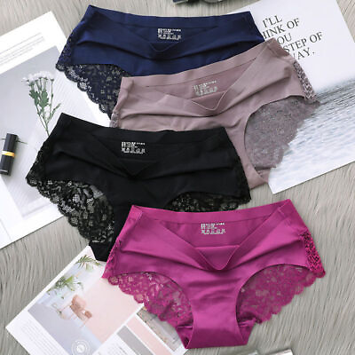 #ad Women Sexy Lace Panties Knickers Lingerie Seamless Underwear Cotton Panties US $2.99