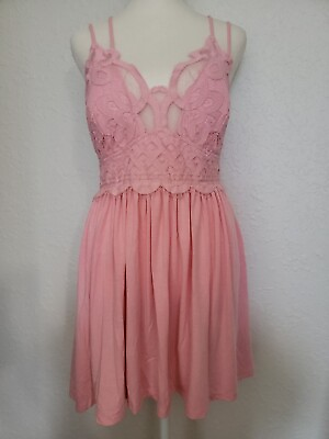 #ad ZENANA Women#x27;s Junior Plus 2X NWOT Stretch Fabric Mini Dress With Lace $16.00