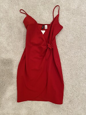 NEW HM Dress Womens 4 Red Cocktail Dress $20.00