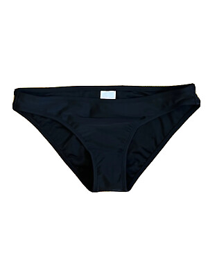 #ad Xhilaration juniors Size M black bikini Swim bottoms Cheeky Cut *New With Tags $8.96