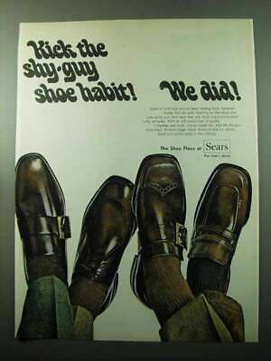 1969 Sears Shoes Ad Kick The Shy Guy Habit $16.99
