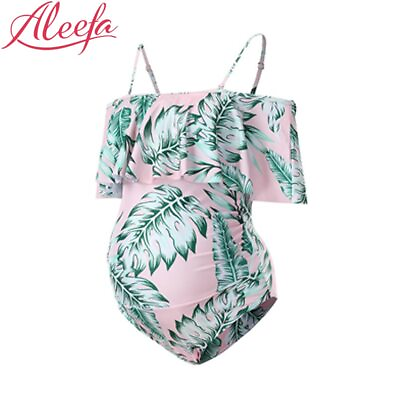 #ad #ad Swimwear for Pregnant Women One Piece Swimsuit Maternity Sexy Swimsuit Plus Size $22.19
