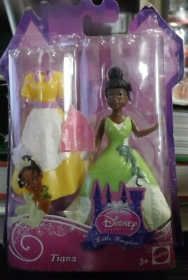 #ad NEW Disney Princess Little Kingdom TIANA dol w extra dress accessory RARE $25.00