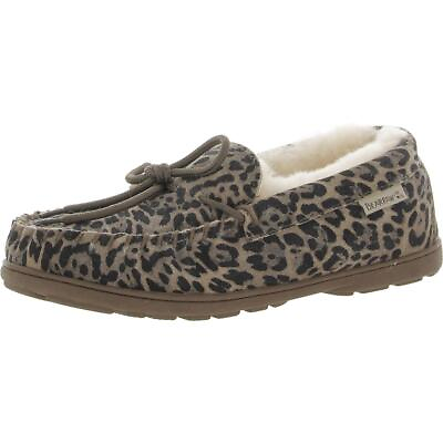#ad Bearpaw Womens Mindy Taupe Suede Moccasins Shoes 9 Medium BM BHFO 3883 $11.99
