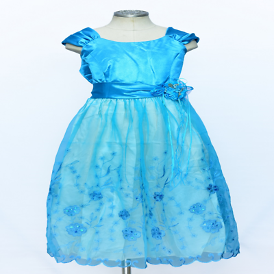 #ad #ad Blue Girls Party Dress $44.99