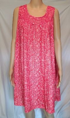 #ad Womens Sundress Red Floral Unbranded Large $9.99