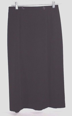 #ad Women#x27;s Norton McNaughton Petites Black Sleek Skirt Size 6P $5.00