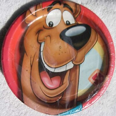 #ad 8 Scooby Doo 8 3 4quot; Red Design Paper Plates Birthday Party Express Hallmark Dog $11.88