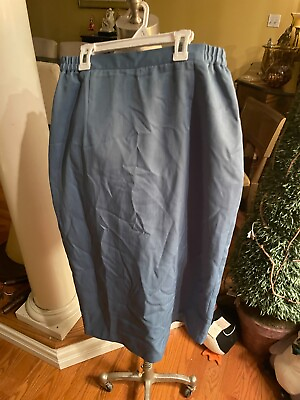 #ad Vicki Wayne’s Periw Blue Skirt Long length skirt church career. lined $13.99