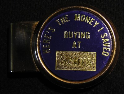 #ad #ad VINTAGE SEARS DEPARTMENT STORES ADVERTISING MONEY CLIP $19.99